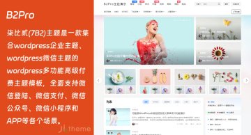 WordPress轻社交购物主题：B2Pro