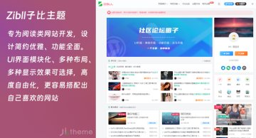 简约优雅自媒体资讯博客WordPress主题模板ZIBLL子比主题