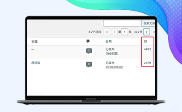 WordPress后台怎么让文章/分类/页面/标签显示ID